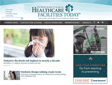Tablet Screenshot of healthcarefacilitiestoday.com